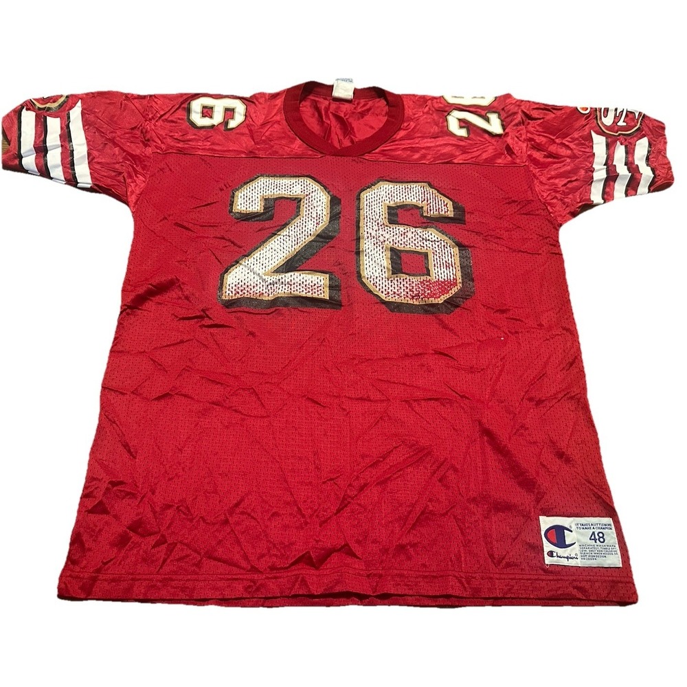 Vtg Champion ROD WOODSON #26 San Francisco 49ers Jersey Mens sz‎ 48